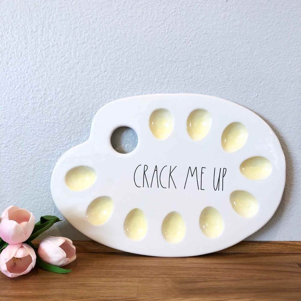 Rae Dunn CRACK ME UP Egg Holder